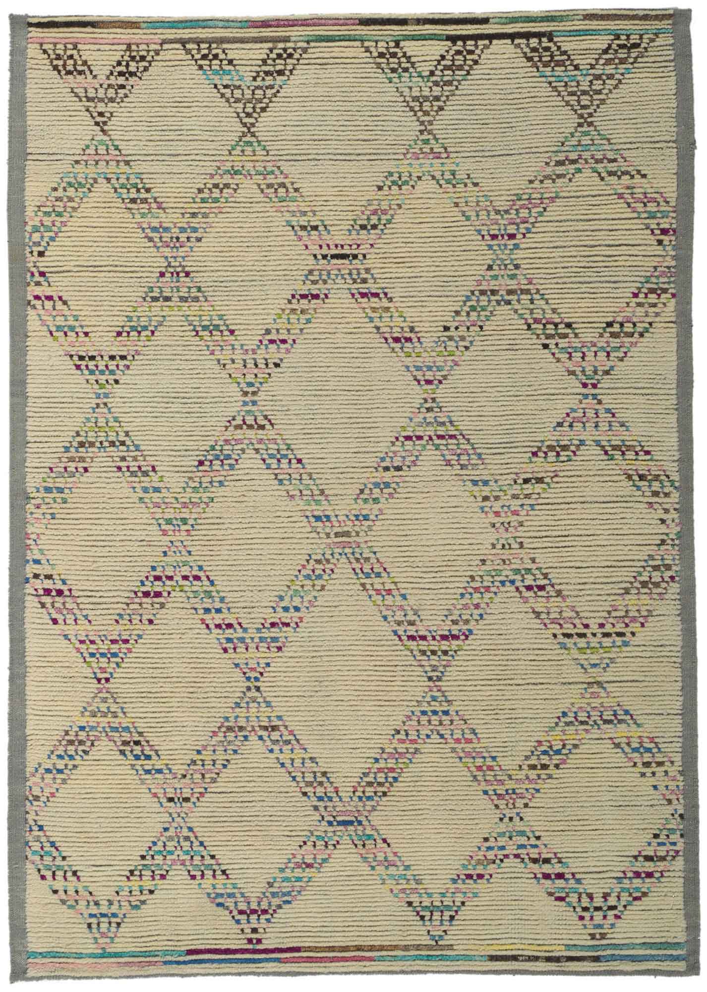 4 x 6 Modern Moroccan Rug 80815