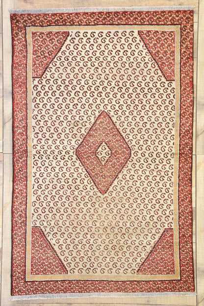 4 x 6 Vintage Persian Hamadan Rug 76260