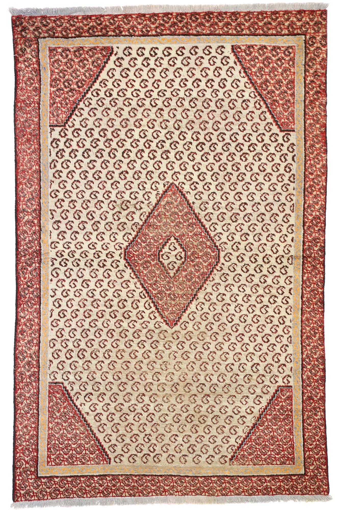 4 x 6 Vintage Persian Hamadan Rug 76260
