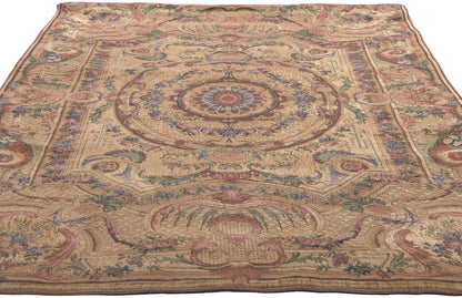 4 x 6 Vintage Aubusson Beljen Mills Tapestry 78682