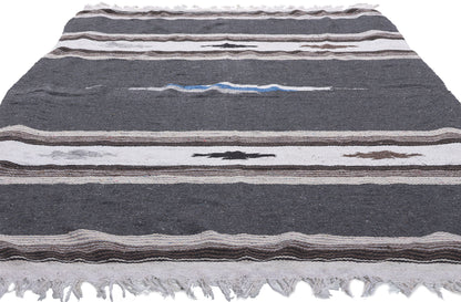 4 x 6 Vintage Mexican Serape Kilim Rug 78551