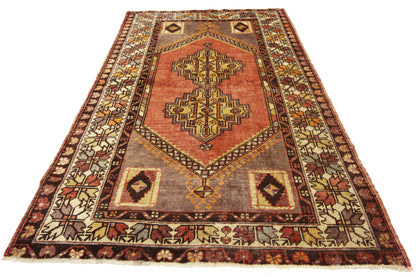4 x 6 Vintage Turkish Oushak Rug 50155
