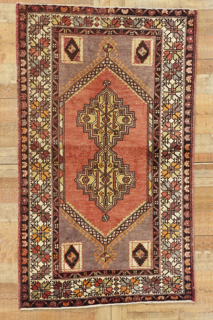 4 x 6 Vintage Turkish Oushak Rug 50155
