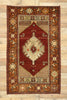 4 x 6 Vintage Turkish Oushak Rug 73844