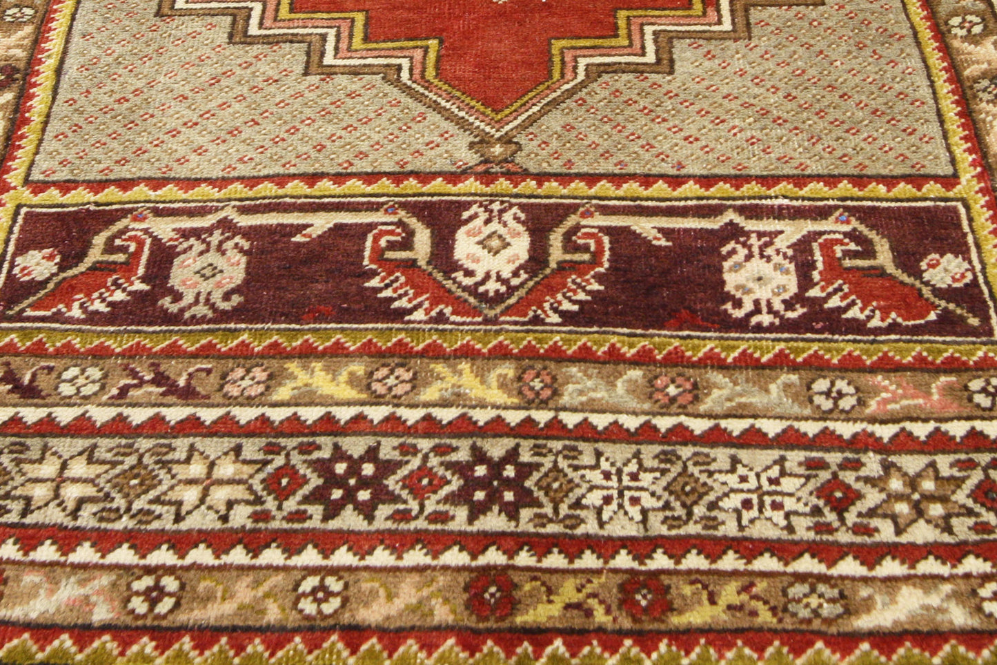 4 x 6 Vintage Turkish Oushak Rug 73846