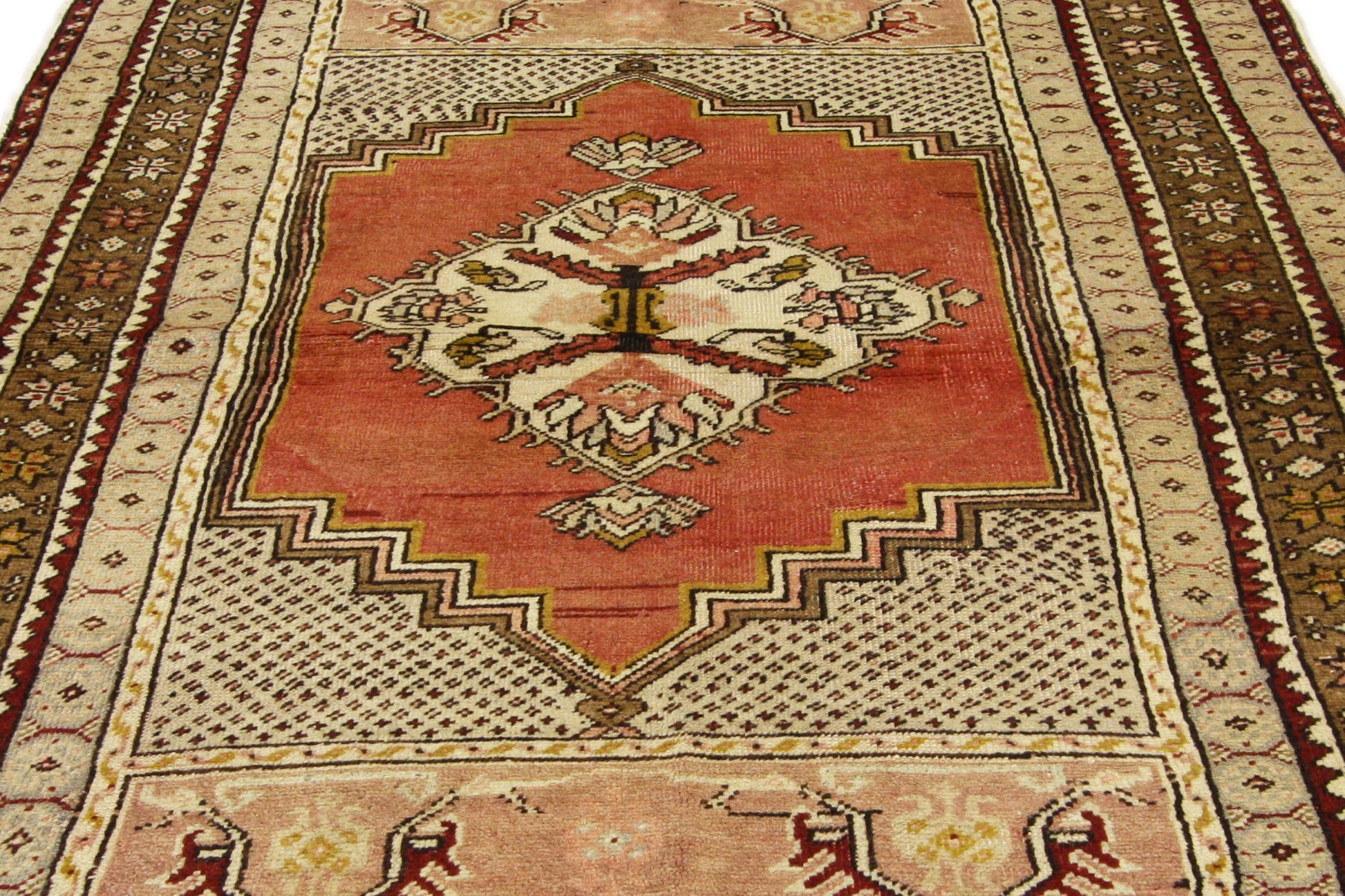 4 x 6 Vintage Turkish Oushak Rug 73847