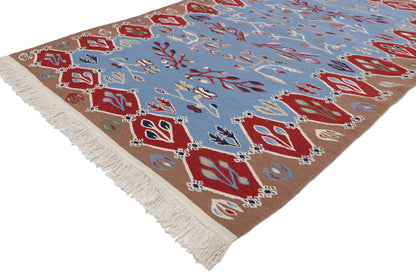 4 x 6 Vintage Oltenian Romanian Kilim Rug 78048