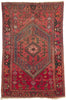 4 x 7 Antique Red Persian Hamadan Rug 21692