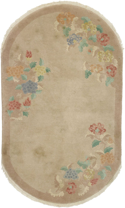 4 x 7 Antique Chinese Art Deco Rug 77328