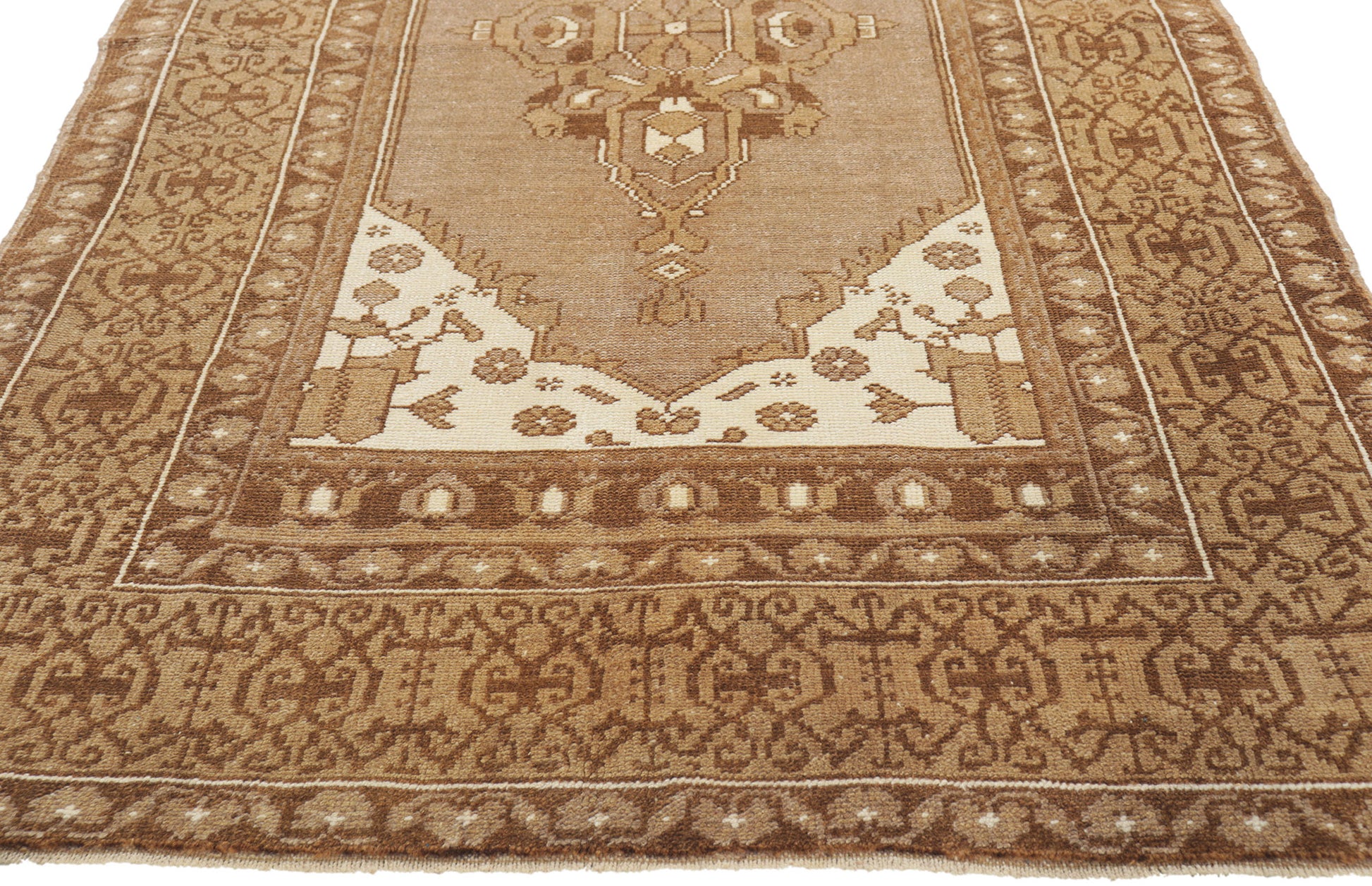 4 x 7 Vintage Turkish Oushak Rug 52958