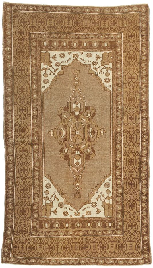 4 x 7 Vintage Turkish Oushak Rug 52958
