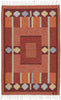 4 x 7 Kerstin Persson Vintage Swedish Rollakan Rug 74942