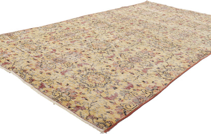 4 x 7 Vintage Turkish Sivas Rug 52590