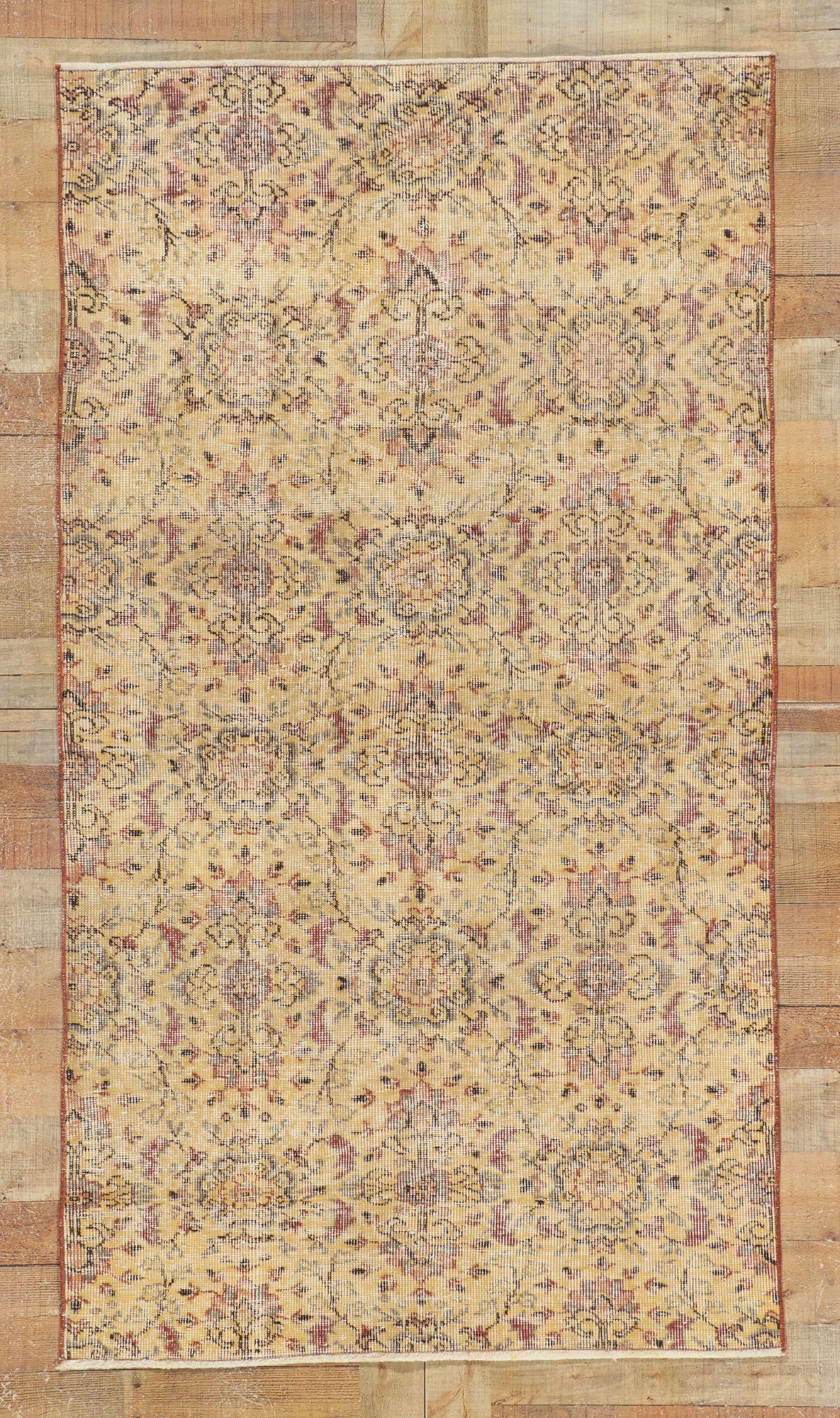 4 x 7 Vintage Turkish Sivas Rug 52590