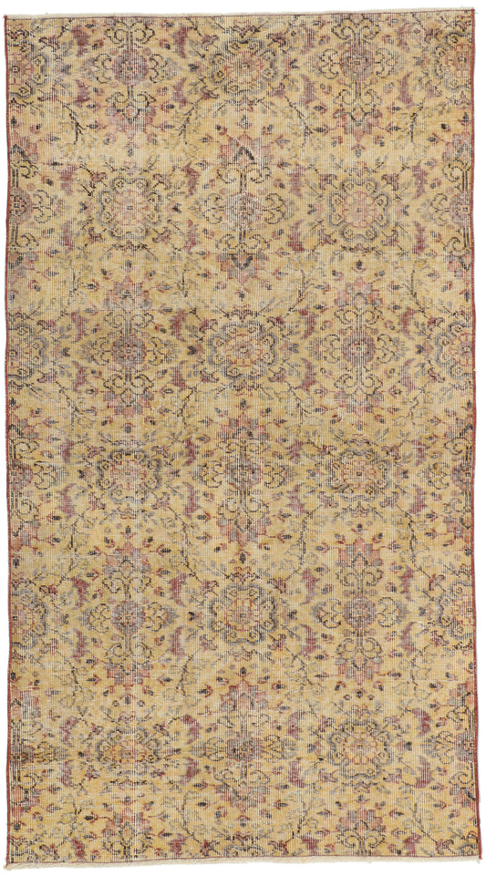 4 x 7 Vintage Turkish Sivas Rug 52590