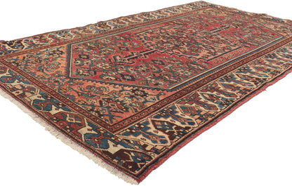 4 x 7 Vintage Persian Hamadan Rug 75235