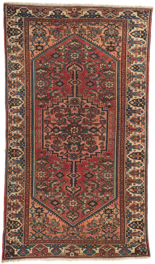 4 x 7 Vintage Persian Hamadan Rug 75235