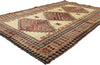 4 x 7 Vintage Persian Tribal Shiraz Rug 75070