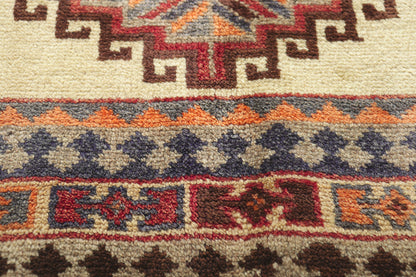 4 x 7 Vintage Persian Tribal Shiraz Rug 75070