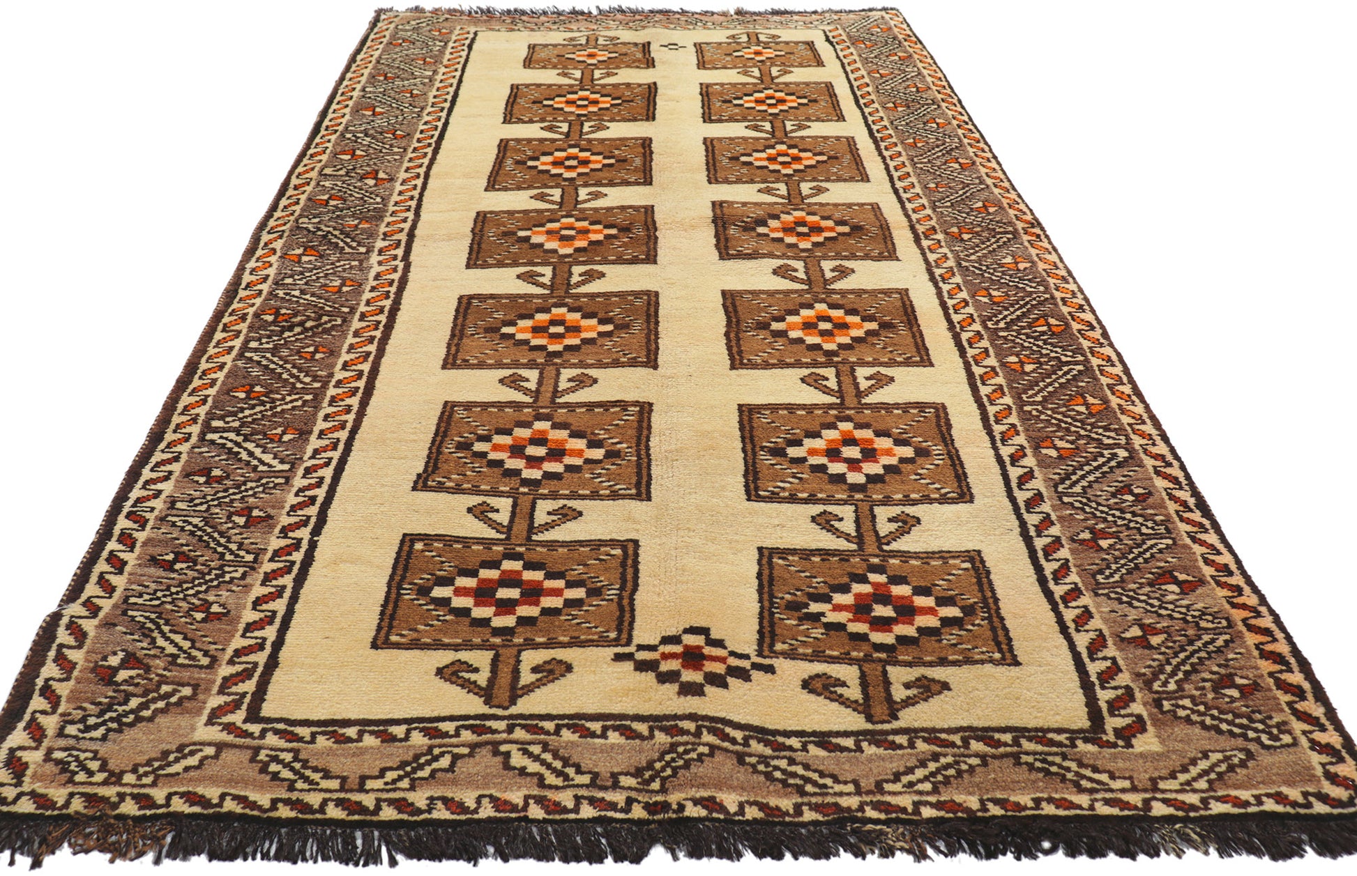 4 x 7 Vintage Persian Shiraz Rug 76548