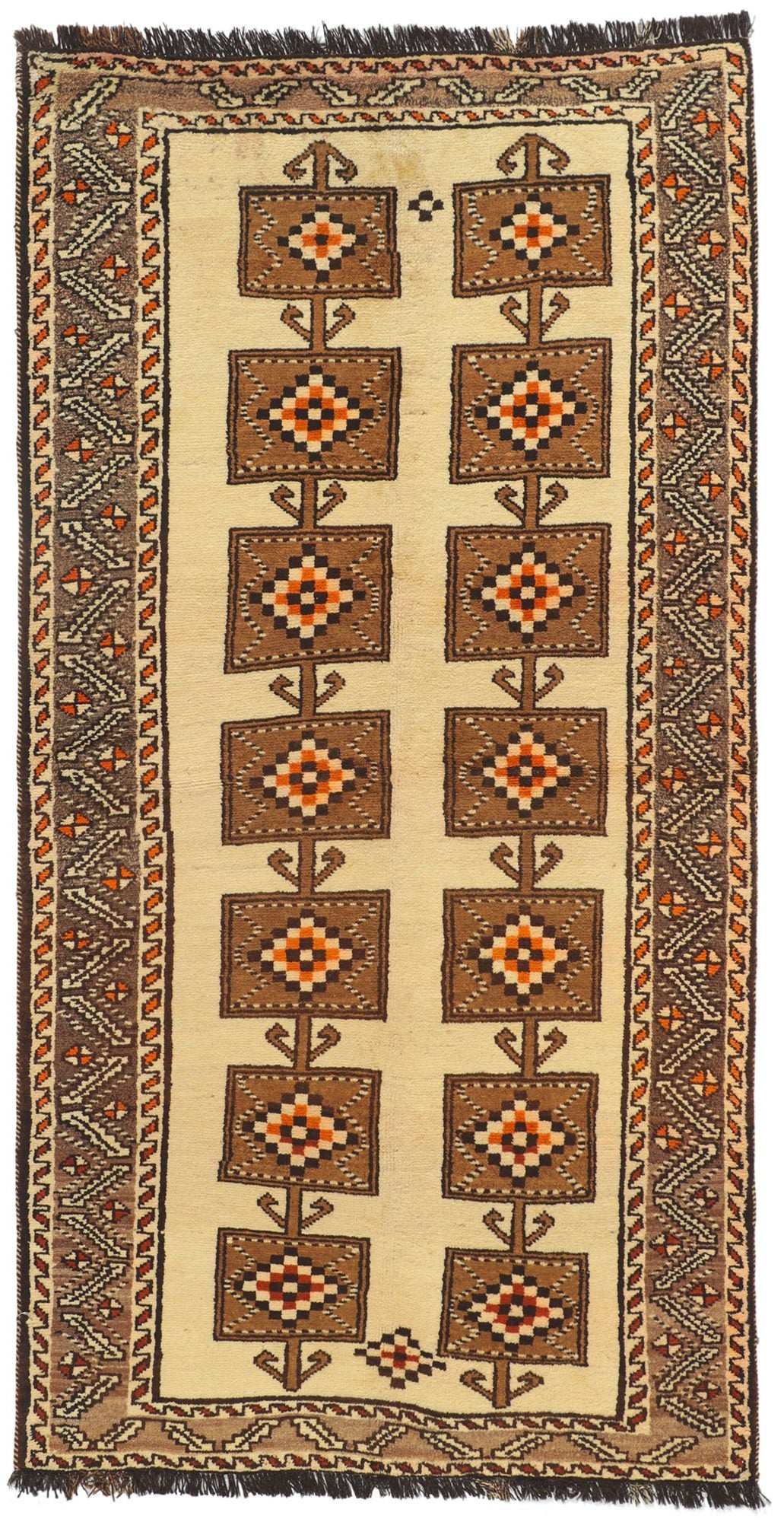 4 x 7 Vintage Persian Shiraz Rug 76548