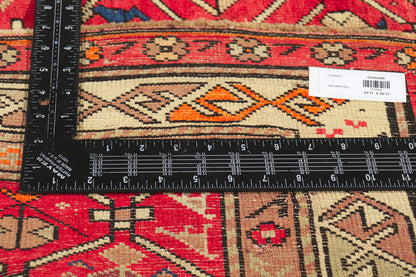 4 x 7 Vintage Red Turkish Oushak Rug 51554
