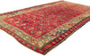 4 x 7 Vintage Red Turkish Oushak Rug 51554