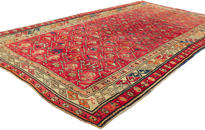 4 x 7 Vintage Red Turkish Oushak Rug 51554
