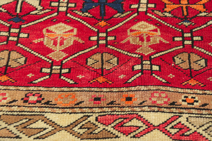 4 x 7 Vintage Red Turkish Oushak Rug 51554