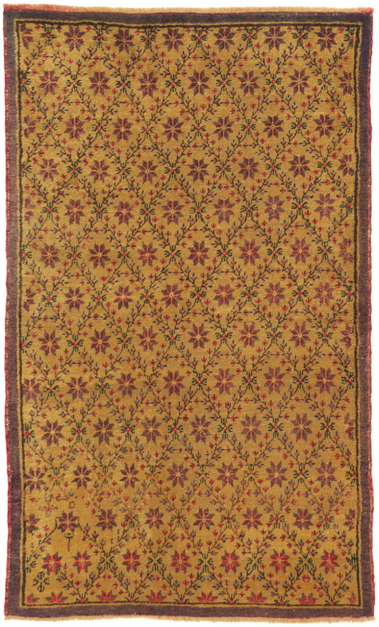 4 x 7 Vintage Turkish Oushak Rug 51401