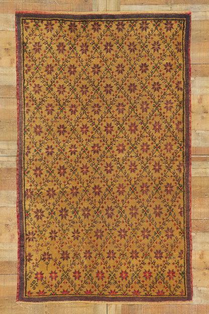 4 x 7 Vintage Turkish Oushak Rug 51401