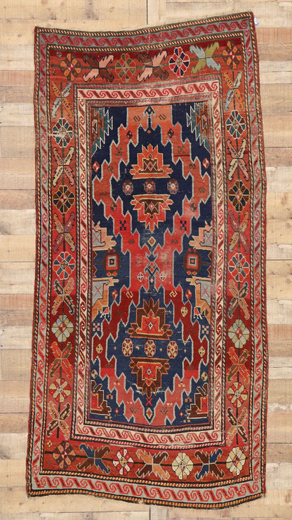 4 x 8 Antique Caucasian Kazak Rug 73080