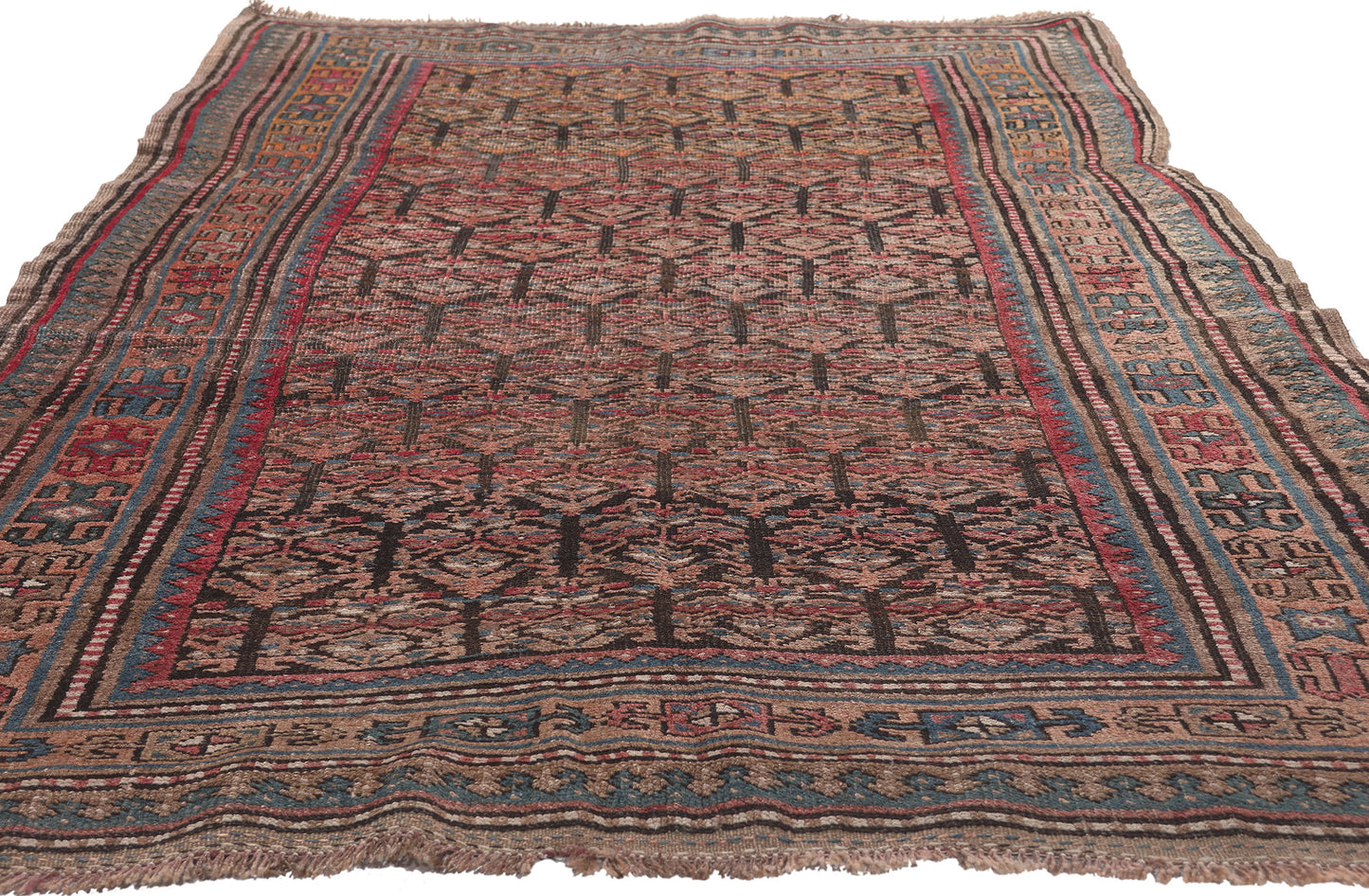 4 x 8 Antique Persian Kurdish Rug 73113