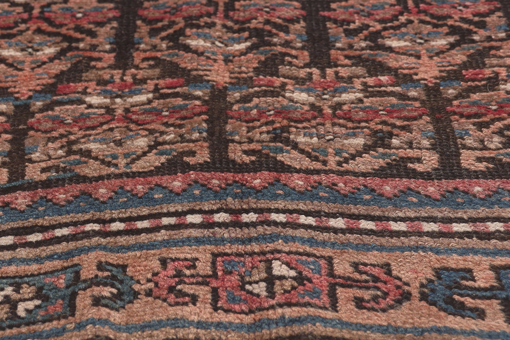 4 x 8 Antique Persian Kurdish Rug 73113