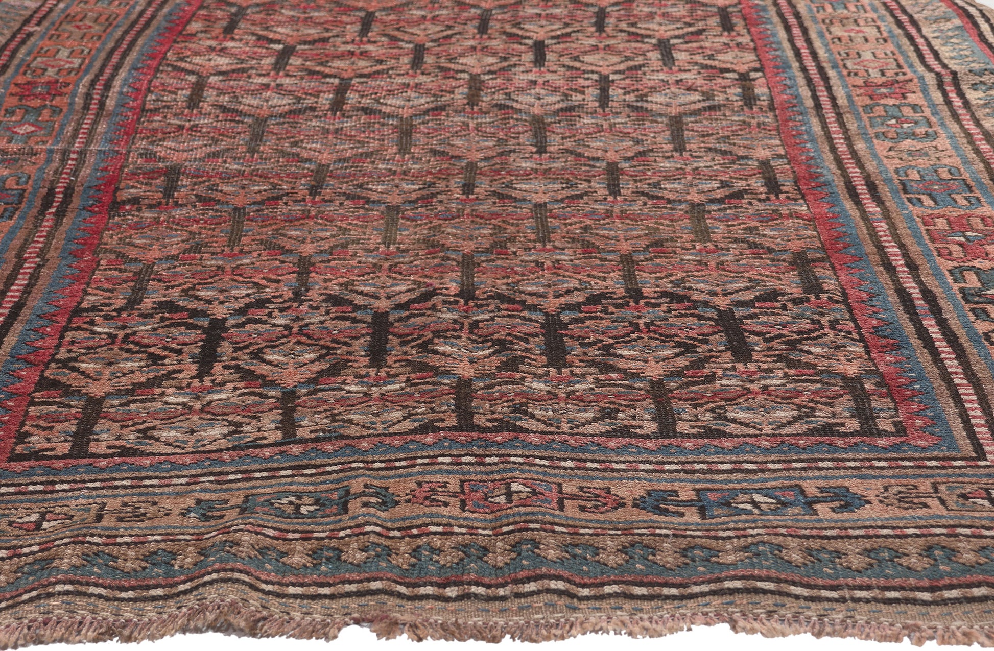4 x 8 Antique Persian Kurdish Rug 73113