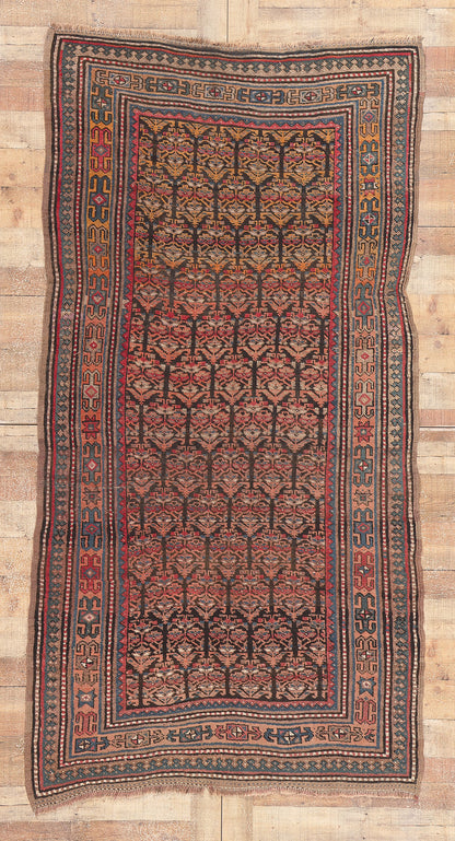4 x 8 Antique Persian Kurdish Rug 73113