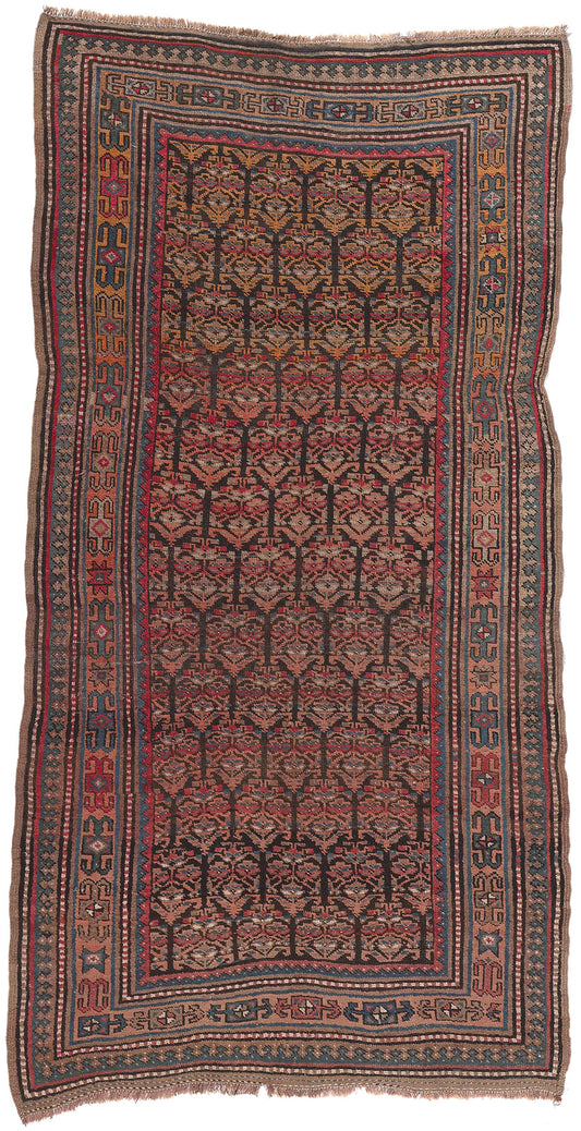 4 x 8 Antique Persian Kurdish Rug 73113