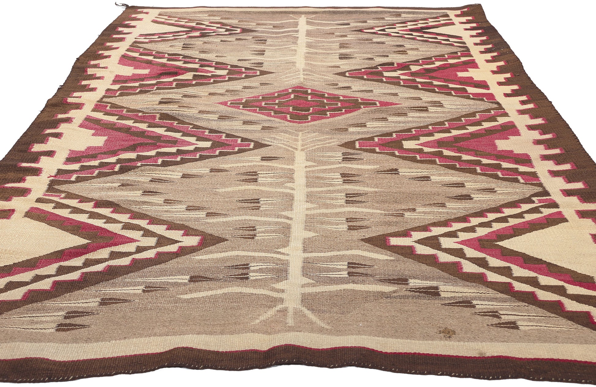 4 x 8 Antique Crystal Navajo Pictorial Rug 78560