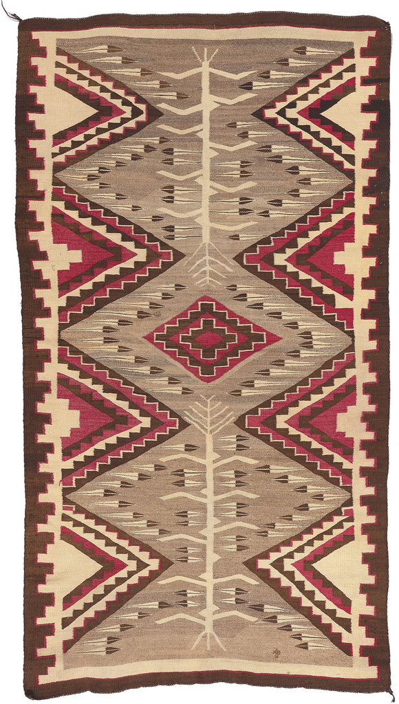 4 x 8 Antique Crystal Navajo Pictorial Rug 78560