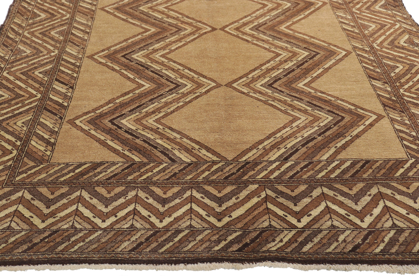 4 x 8 Vintage Persian Semnan Rug 75143