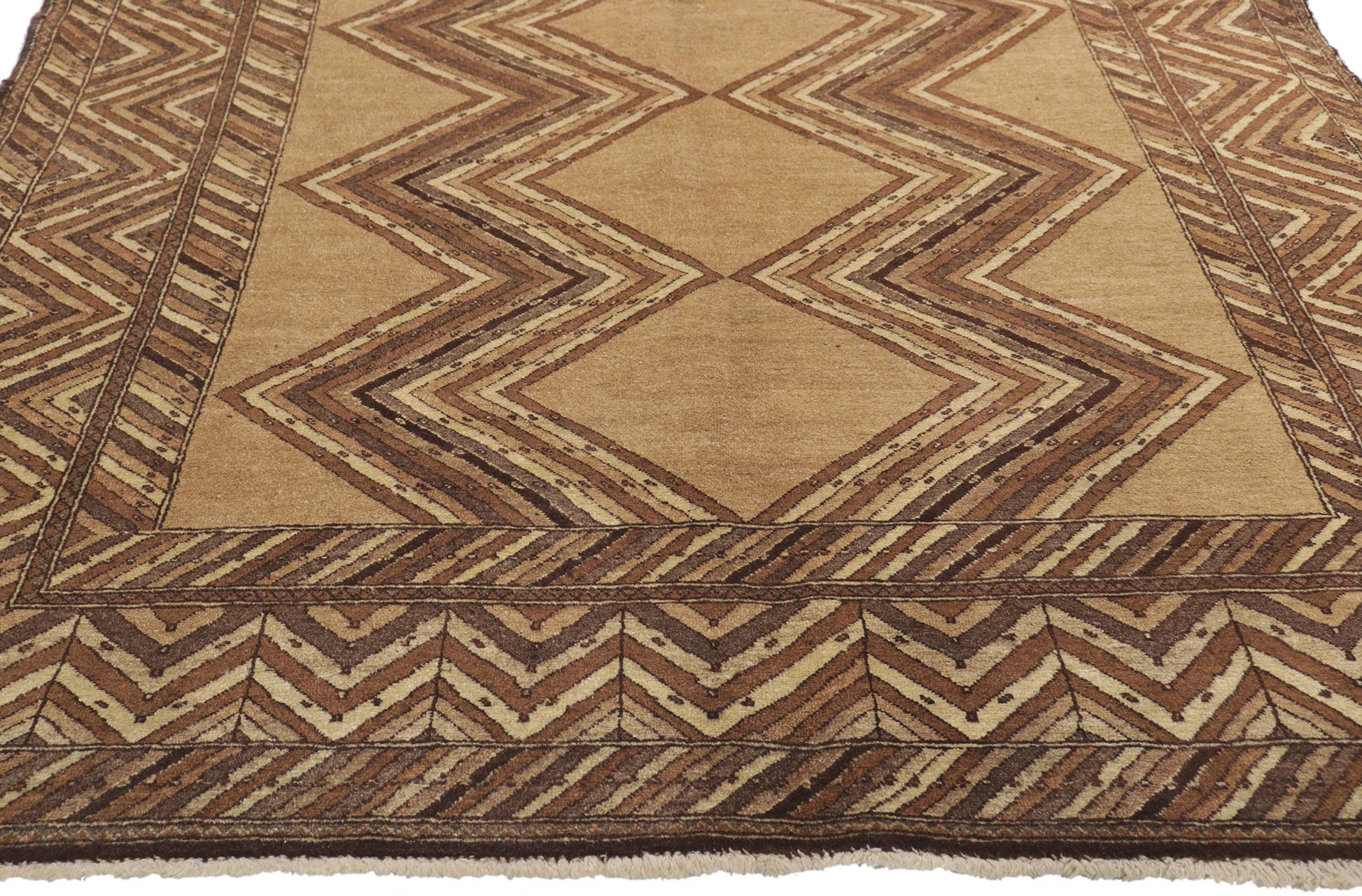 4 x 8 Vintage Persian Semnan Rug 75143