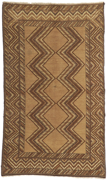 4 x 8 Vintage Persian Semnan Rug 75143