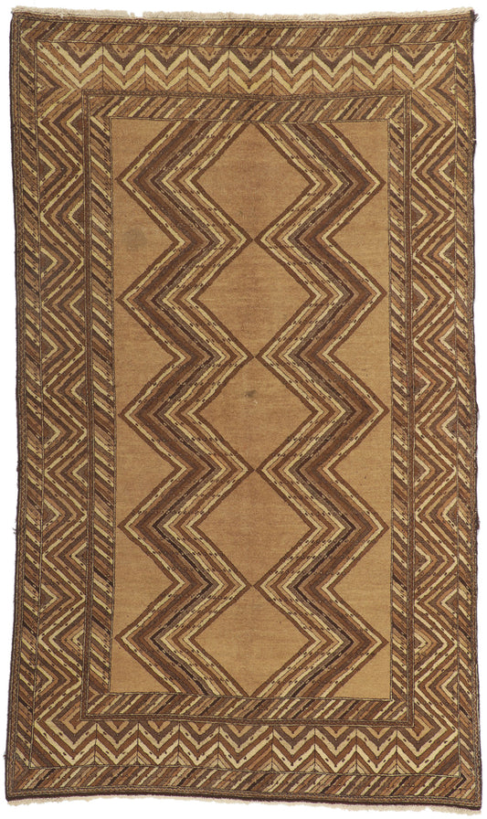 4 x 8 Vintage Persian Semnan Rug 75143