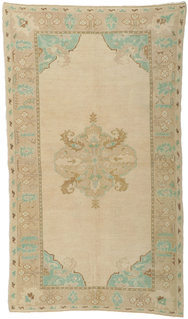 4 x 8 Vintage Turkish Oushak Rug 52972