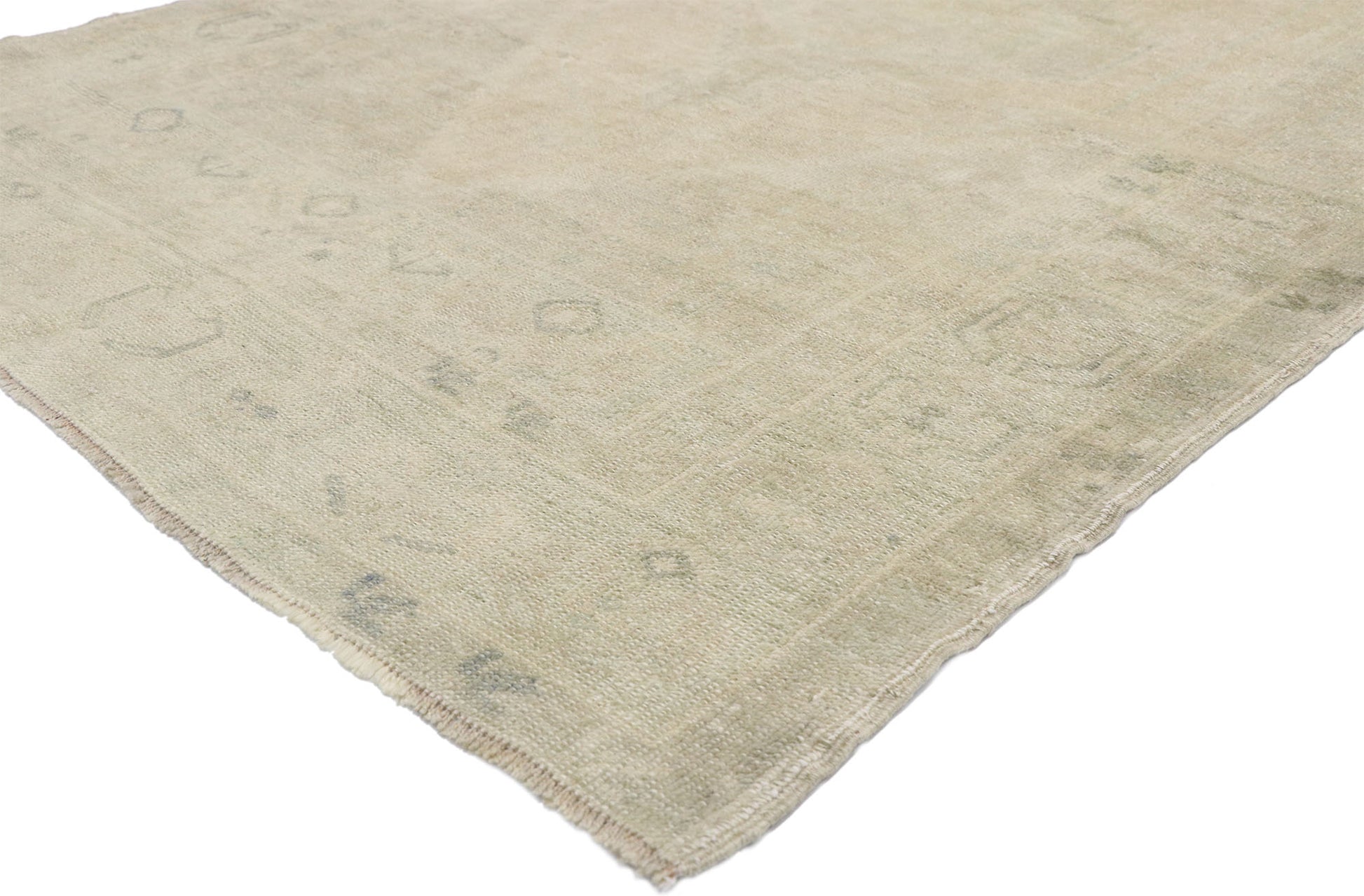 4 x 8 Vintage Turkish Oushak Rug 52676