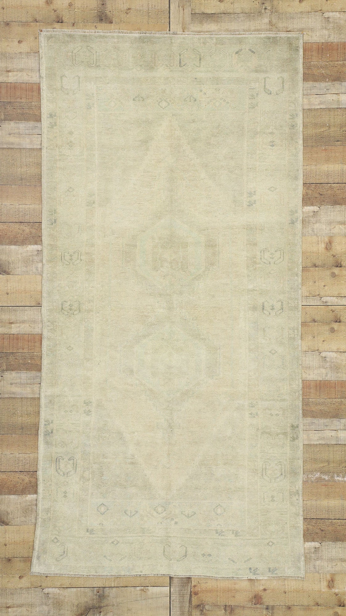 4 x 8 Vintage Turkish Oushak Rug 52676