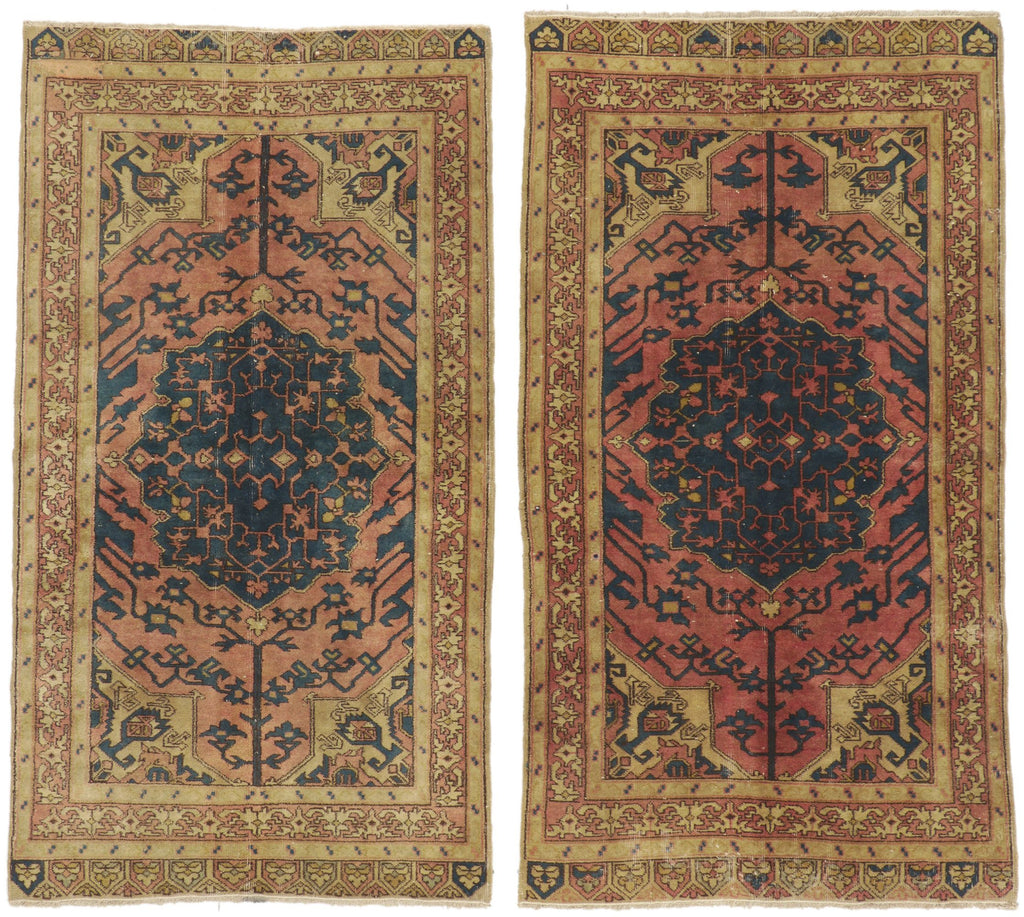 4 x 8 Vintage Turkish Sivas Rug 51211