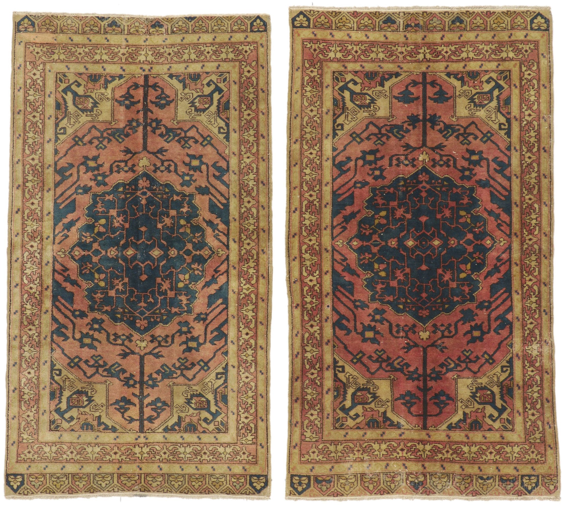 4 x 8 Vintage Turkish Sivas Rug 51211