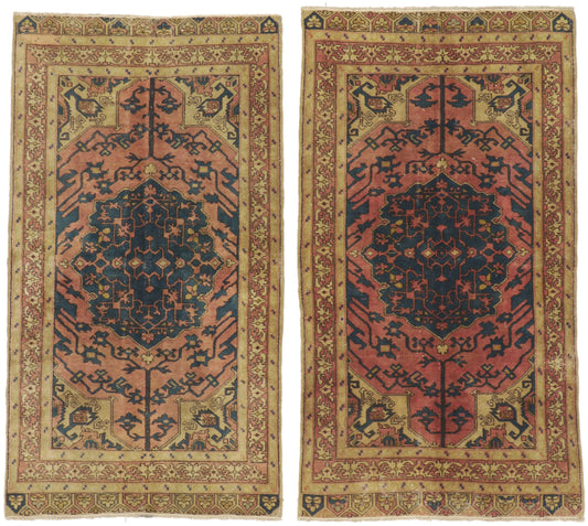 4 x 8 Vintage Turkish Sivas Rug 51211
