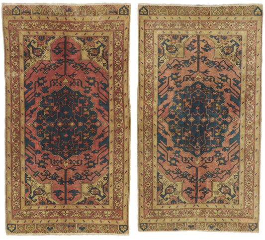 4 x 8 Vintage Turkish Sivas Rug 51229